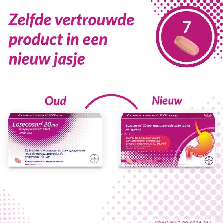 Losecosan maagzuur tabletten 7 st