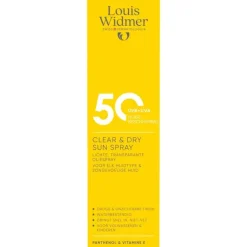 Louis Widmer Clear & Dry Sun Spray SPF50 Zonder Pafrum 200 ML