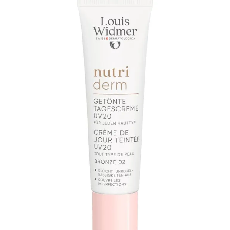 Louis Widmer Nutriderm Getinte Dagcrème UV SPF20 Bronze 02 Zonder Parfum 30 ML