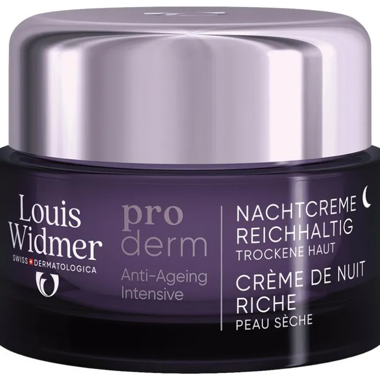 Louis Widmer Proderm Nachtcrème Rijke Textuur Zonder Parfum 50 ML