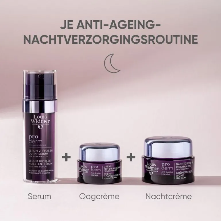 Louis Widmer Proderm Nachtcrème Rijke Textuur Zonder Parfum 50 ML