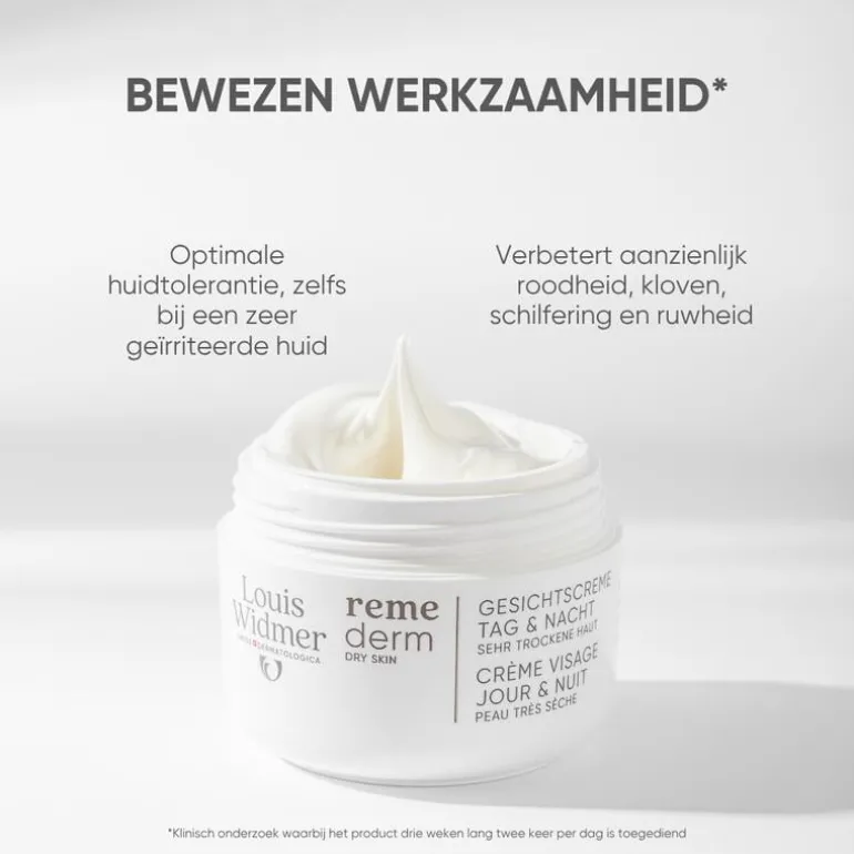 Louis Widmer Remederm Dry Skin Gezichtscrème Zonder Parfum 50 ML