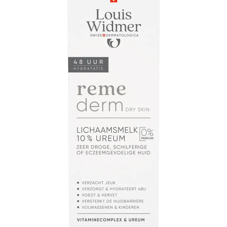 Louis Widmer Remederm Lichaamsmelk 10% Ureum Zonder Parfum 200 ML