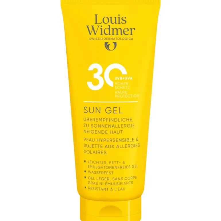 Louis Widmer Suncare Sun Gel SPF30 Zonder Parfum 100 ML