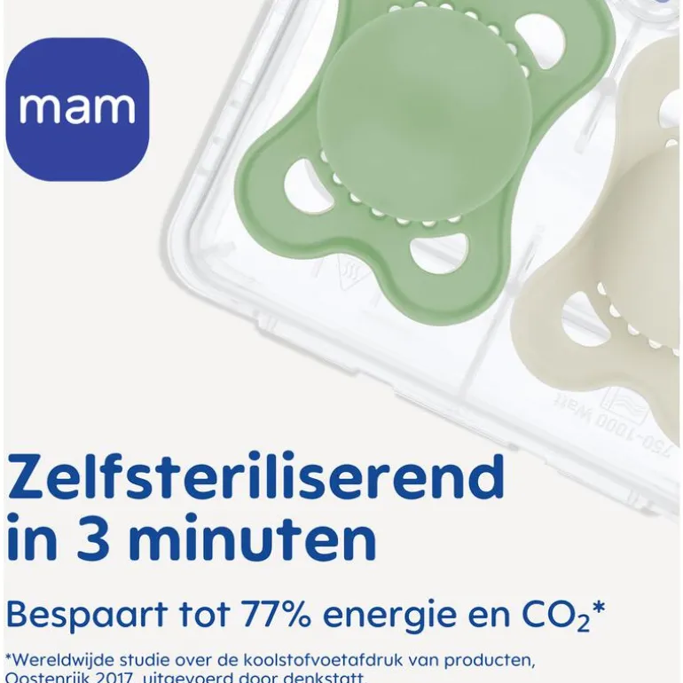 MAM Original Fopspenen 0-6 maanden Plain Uni 2 stuks
