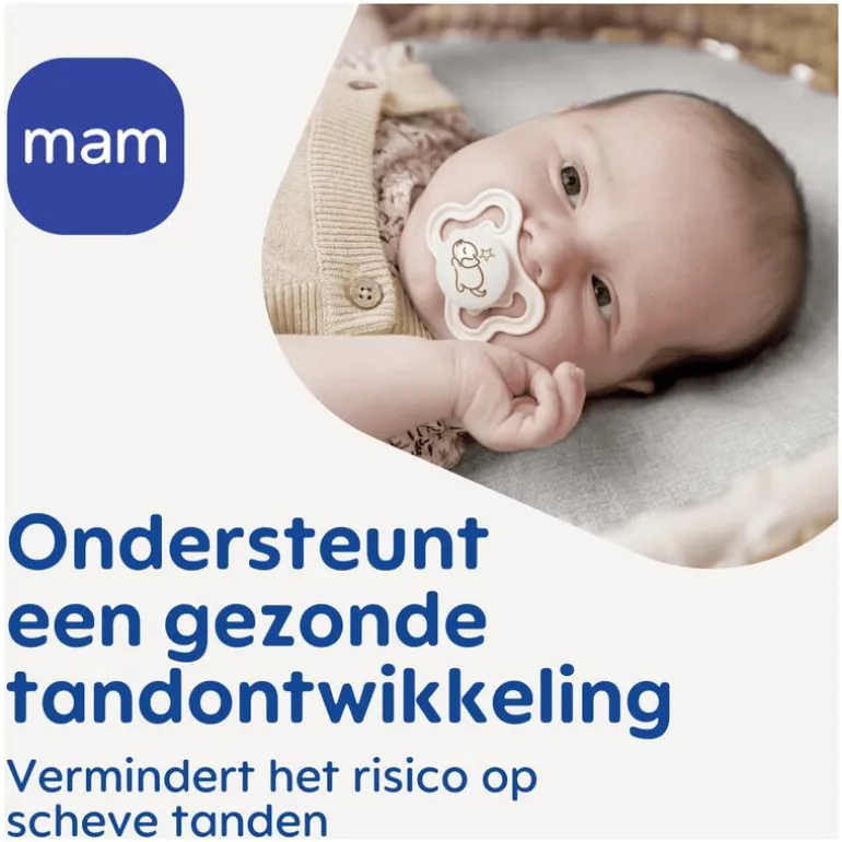 MAM Supreme Fopspenen 0-6 maanden Pink 2 stuks