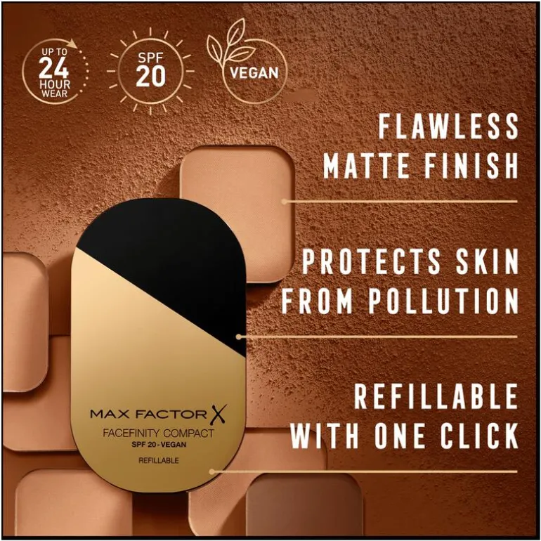 Max Factor Facefinity Reusable Compact powder Refill 002 Ivory