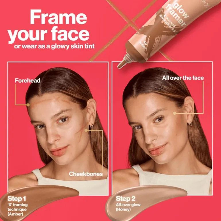 Max Factor Glow Framer bronzer en highlighter - Bruin - 20 Honey