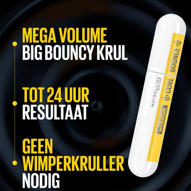 Maybelline New York Colossal Curl Bounce Mega Volume Mascara Very Black