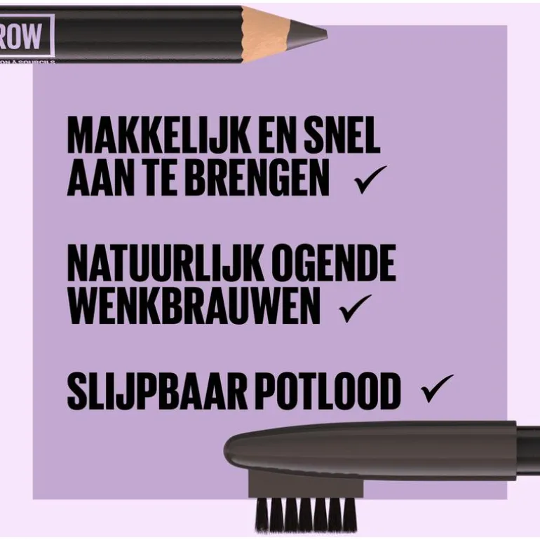 Maybelline New York Express Brow Shaping Wenkbrauwpotlood 05 Black Brown