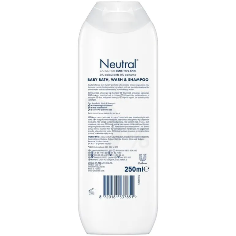 Neutral 2-1 Wasgel 250 ml