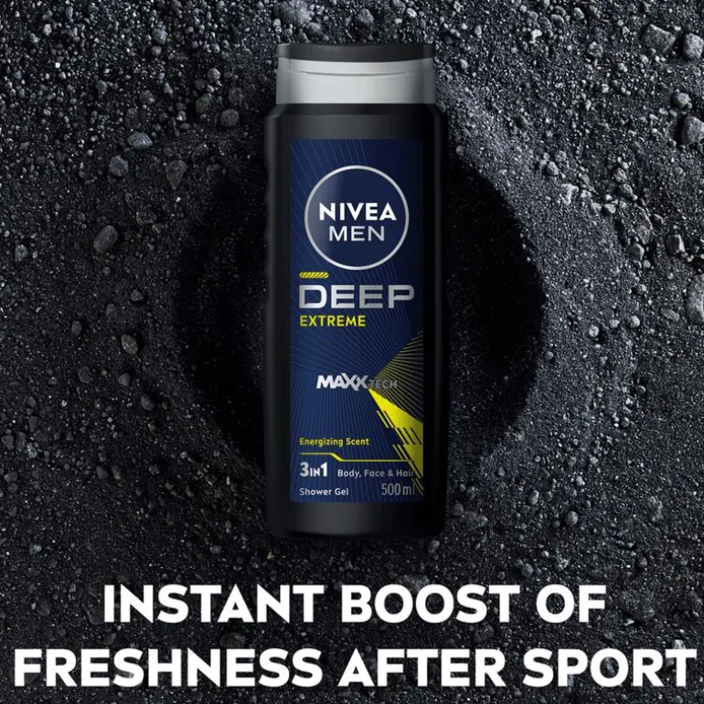 NIVEA MEN Deep Extreme 3-in-1 Douchegel 500 ML