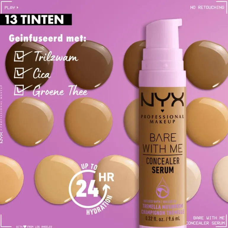NYX Professional Makeup Bare With Me Concealer Serum BWMCCS07 Medium 9,6 ML