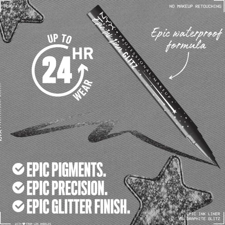 NYX Professional Makeup Epic Ink Linker Glitz 06 Graphite Glitz