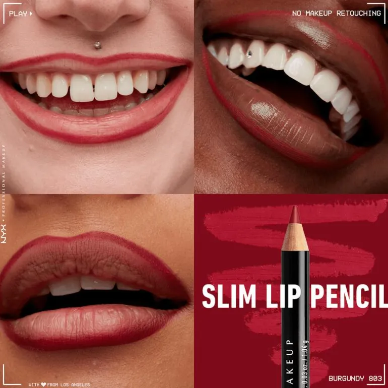 NYX Slim Lip Pencil - Burgundy