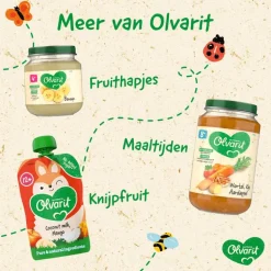 Olvarit Knijpfruitzakje Appel Sinaasappel Wortel