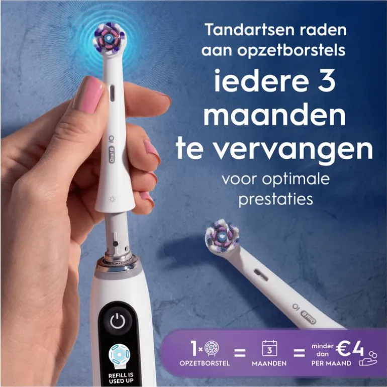 Oral-B iO Radiant White Opzetborstels Wit 2 Stuks