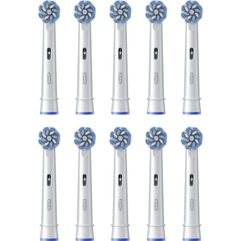 Oral-B Sensitive Clean Opzetborstels Wit - 10 Stuks
