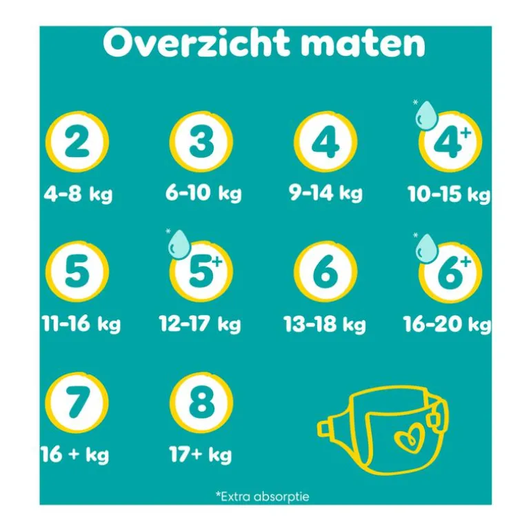 Pampers Baby Dry Luiers Maat 7 15+ KG 16 Stuks