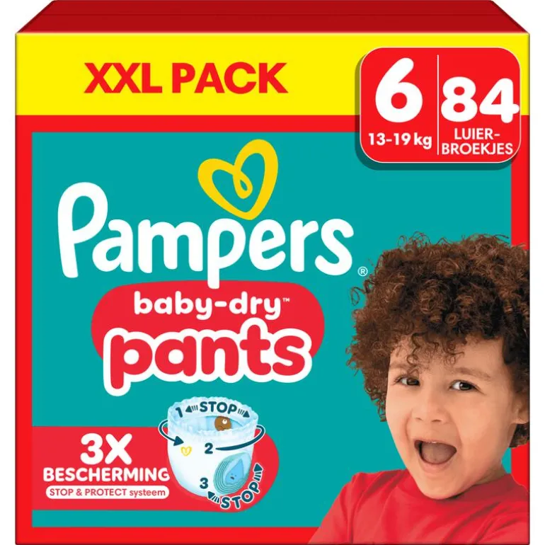 Pampers Baby Dry Pants XXL Pack Luierbroekjes Maat 6 13-19 KG 84 Stuks