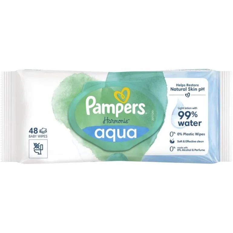 Pampers Harmonie Aqua Billendoekjes 48 Stuks