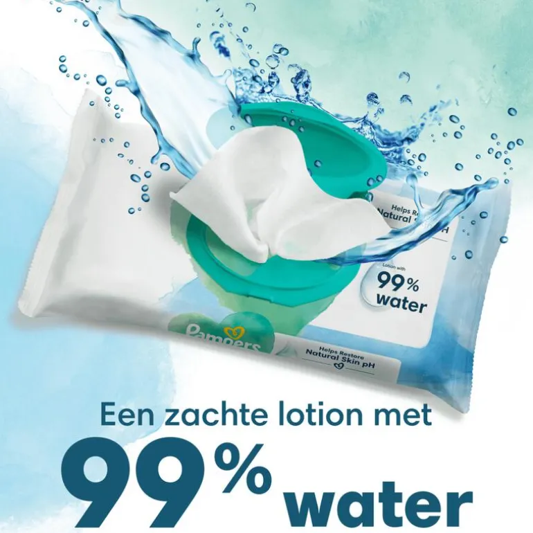 Pampers Harmonie Aqua Billendoekjes 24x48 Stuks