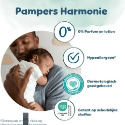 Pampers Harmonie XXL Pack Luiers Maat 4 9-14 KG 90 Stuks