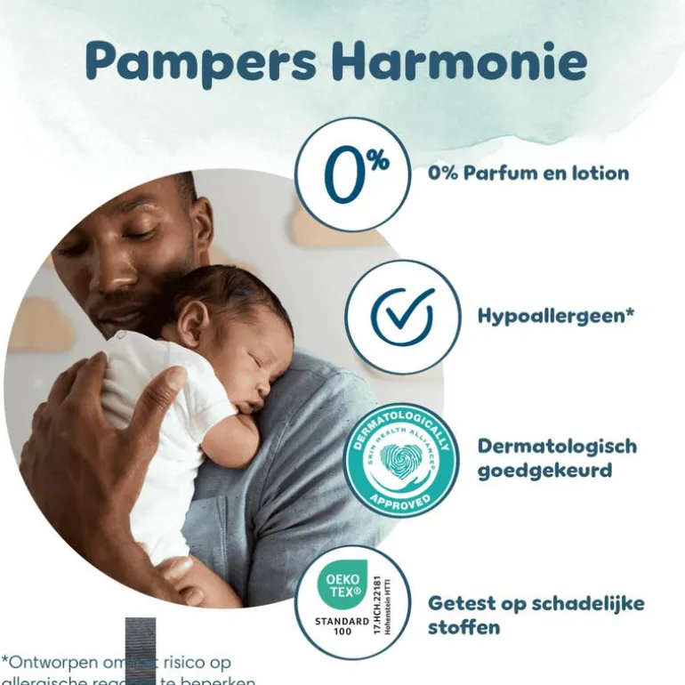 Pampers Harmonie XXL Pack Luiers Maat 4 9-14 KG 90 Stuks
