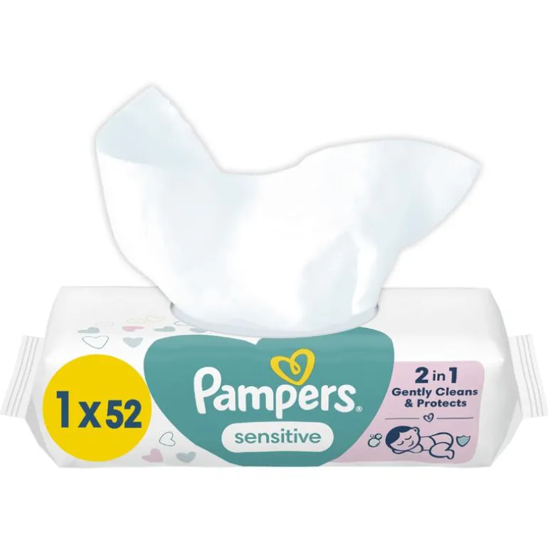 Pampers Sensitive Billendoekjes 52 Stuks