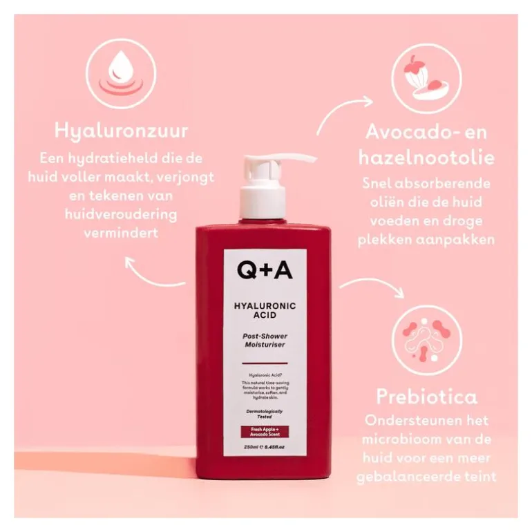 Q+A Hyaluronic Acid Post-Shower Moisturiser 250 ML