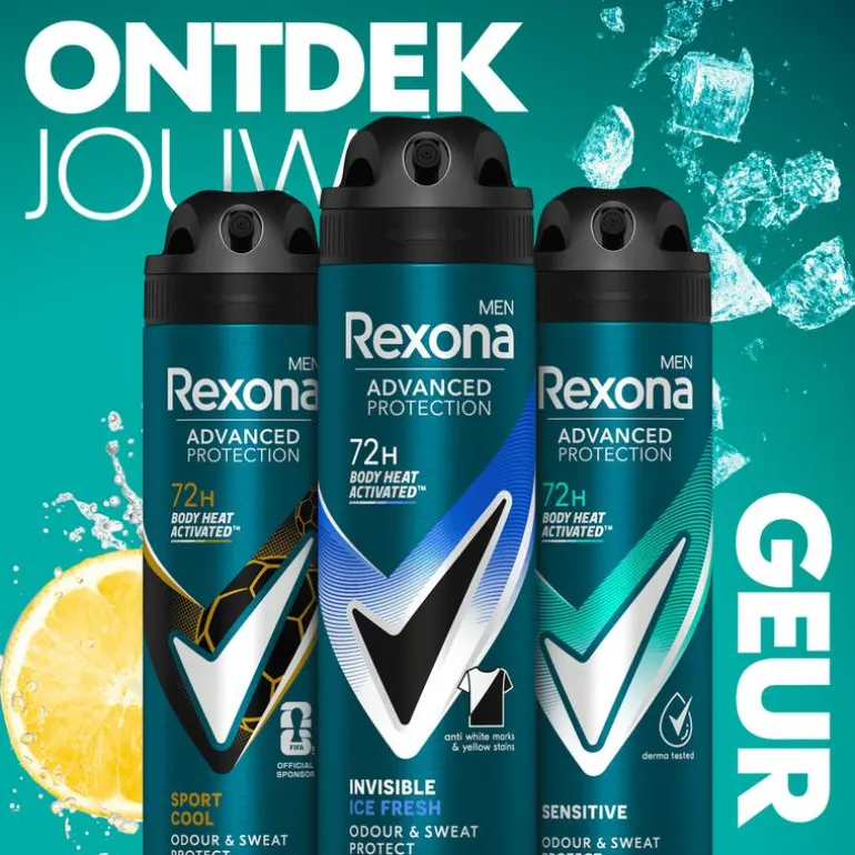 Rexona Men Advanced Protection Invisible Ice Deodorant Spray 150 ML