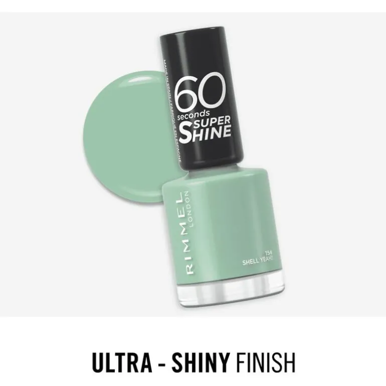 Rimmel London 60 Seconds SuperShine Nagellak 154 Shell Yeah!