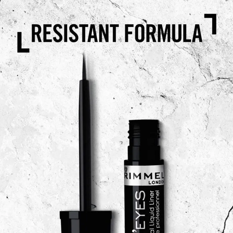 Rimmel London Glam'Eyes Professional Eyeliner 001 Black Glamour