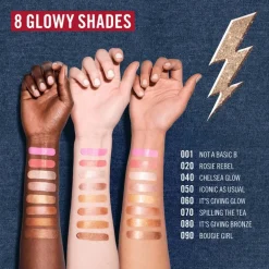Rimmel London Multitasker Turbocharged Glow Liquid Illuminator Blush - Roze - 001 Not a Basic B
