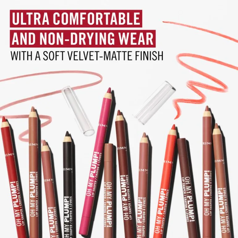 Rimmel London Oh My Plump! Lip Liner - Nude - 010 Iconic Beige