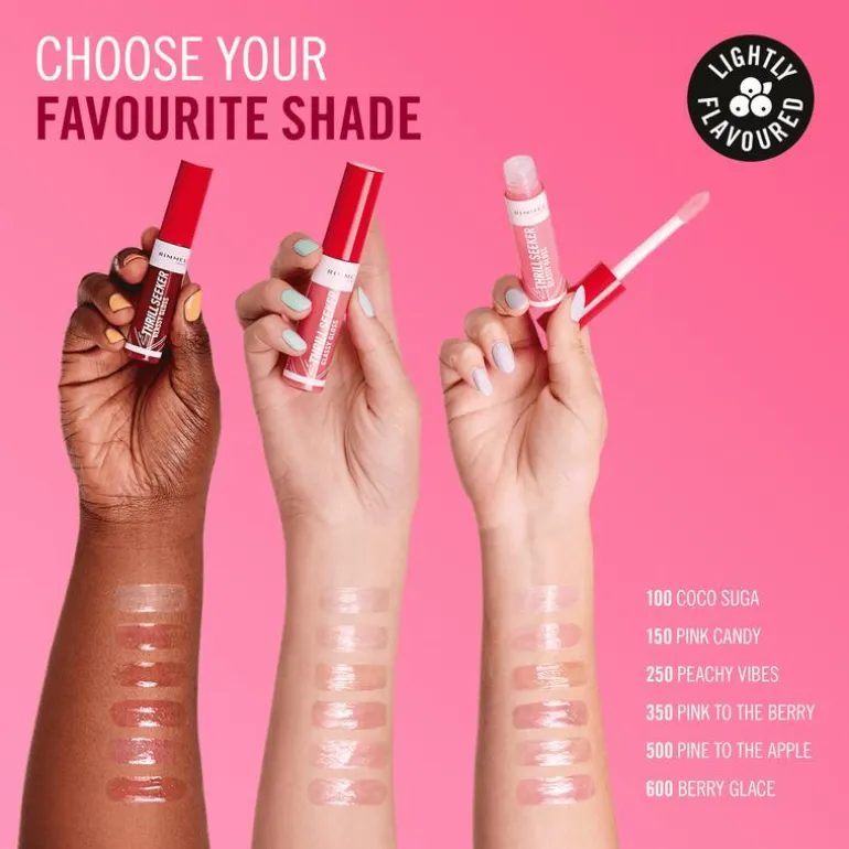 Rimmel London Thrill Seeker Glassy Gloss Lipgloss 350 Pink To The Berry 10 ML