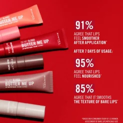 Rimmel Oh My Gloss Butter Me Up Lip Butter - Koraal - 005 Coral Breeze