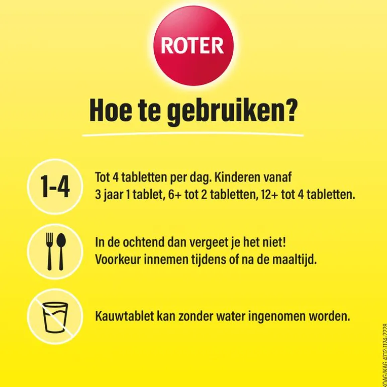 Roter Vitamine C 70 mg citroen 200 kauwtabletten