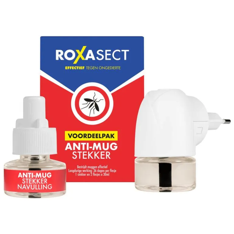 Roxasect Muggenstekker Actieverpakking Incl. 2 navullingen