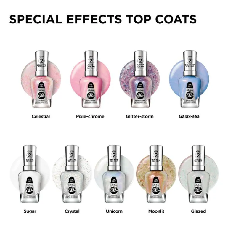Sally Hansen Miracle Gel Top Coat - Roze - 111 Pixie Chrome