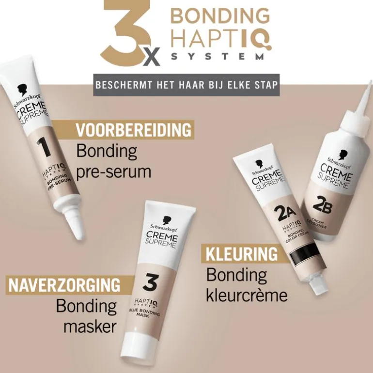 Schwarzkopf Creme Supreme Haarkleuring 6-0 Natuurlijk Lichtbruin