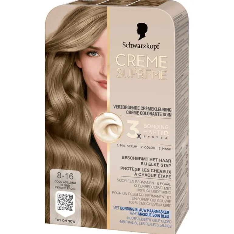 Schwarzkopf Creme Supreme Haarkleuring 8-16 Cool Asblond