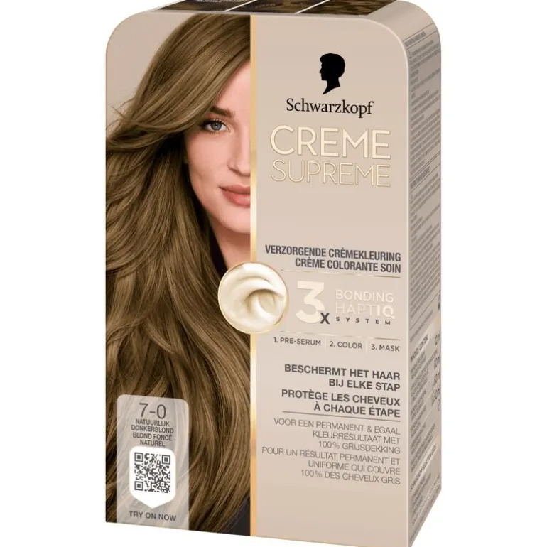 Schwarzkopf Creme Supreme Haarkleuring 7-0 Natuurlijk Donkerblond