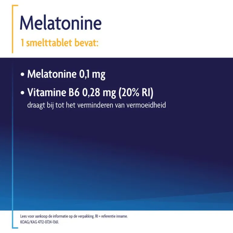 Shiepz Melatonine Original 0,1 mg 500 tabletten