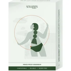 Snuggs period underwear Active highrise light black S