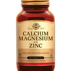 Solgar Calcium Magnesium plus Zinc 100 tabletten