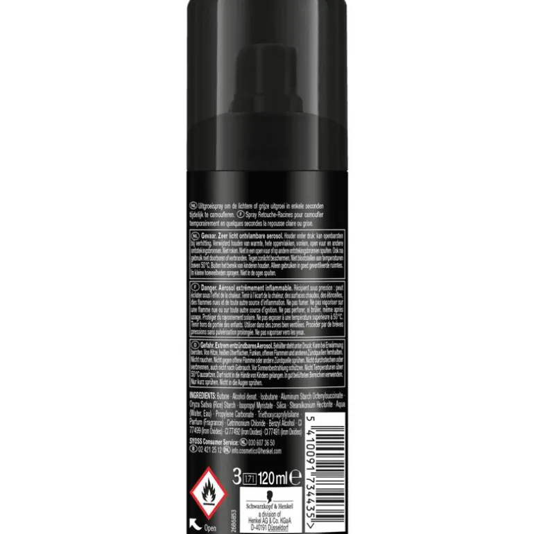 Syoss Uit Groeispray Middenbruin