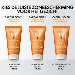 Vichy Capital Soleil Dry Touch Zonnecrème Gezicht SPF30 50 ML