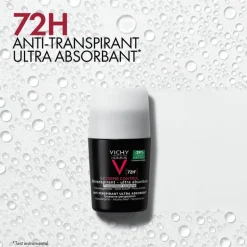 Vichy Homme Deodorant Roller 72U 50 ML