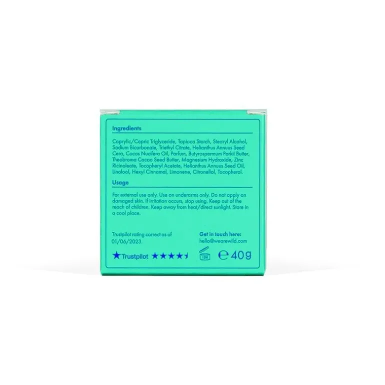 Wild Fresh Cotton & Sea Salt Refill Deodorant Stick 40 gram